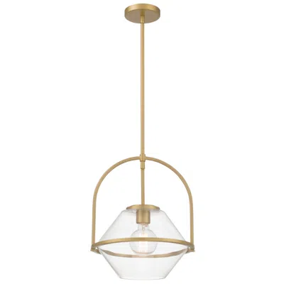 Minka Lavery Coralyn 1-light 13.25-in Legacy Brass Pendant With Glass Shade