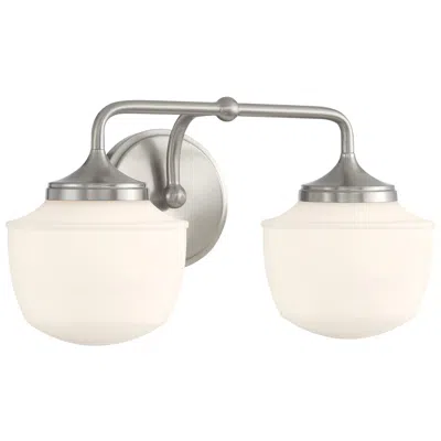 Minka Lavery Cornwell 16" Wide Brushed Nickel 2-light Wall Sconce