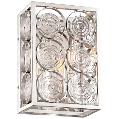 Minka Lavery Culture Chic 9 3/4" High Catalina Silver Wall Sconce