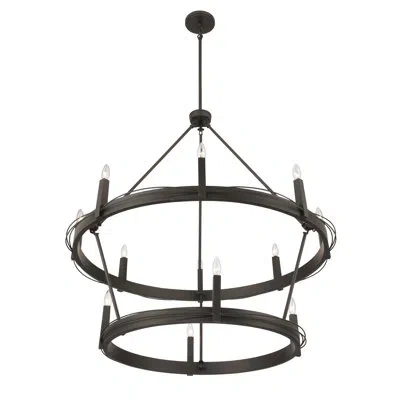Minka Lavery Dalvor 42.75" 12-light Pendant In Bronze