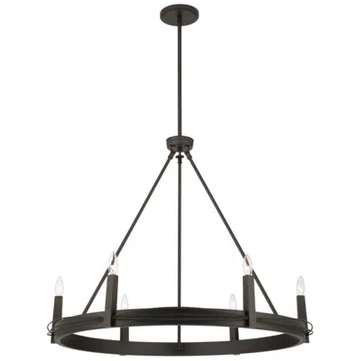 Minka Lavery Dalvor 6-light 36-in Dark Bronze Candlestick Pendant
