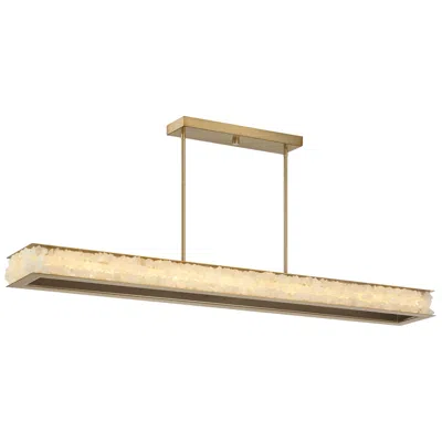 Minka Lavery Divinely 1-light Led Celeste Brass Island Chandelier