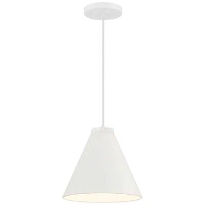 Minka Lavery Fairchild 10" Wide White Metal Mini Pendant