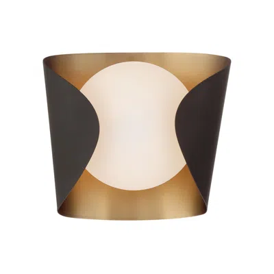 Minka Lavery Flare 1-light 8.5-in Brass And Dark Bronze Indoor Vanity Light