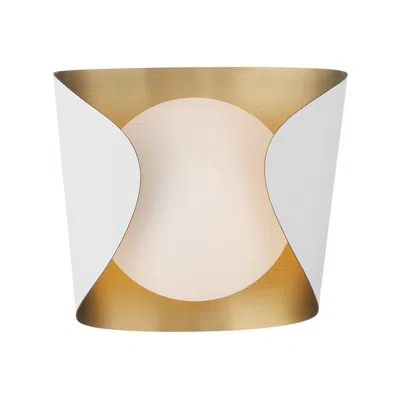Minka Lavery Flare 1-light 8.5-in Sand White Indoor Vanity Light