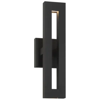 Minka Lavery Great Outdoors Paddock 1-light 5-in Black Outdoor Wall Mount With Shades