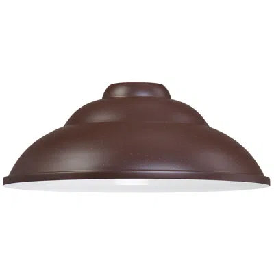 Minka Lavery Great Outdoors Rlm 14-in Bronze With Flecks Outdoor Metal Shade For Light