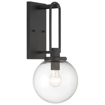 Minka Lavery Great Outdoors Wenston 1-light 8-in Black Outdoor Wall Mount With Shades