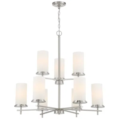 Minka Lavery Haisley 31 1/2"w Nickel Chandelier By Minka Lighting Inc.