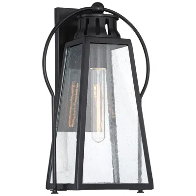 Minka Lavery Halder Bridge 14 1/2" High Sand Black Outdoor Wall Light