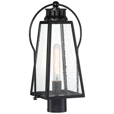 Minka Lavery Halder Bridge 18 1/2" High Sand Black Outdoor Post Light