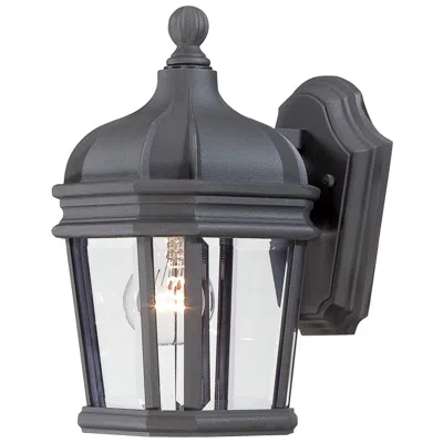 Minka Lavery Harrison 11 1/2" High Black Outdoor Wall Light