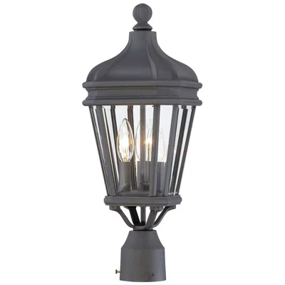 Minka Lavery Harrison 20" High Vintage Black Outdoor Post Light