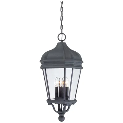 Minka Lavery Harrison 28 3/4" High Black Hanging Outdoor Light