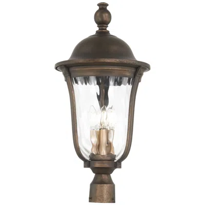 Minka Lavery Havenwood 26 1/4" H Tavira Bronze And Alder Silver Outdoor Post Light
