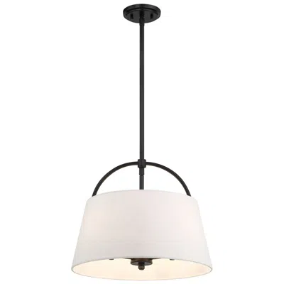 Minka Lavery Headington 15 1/2" Wide Coal Black Pendant Light