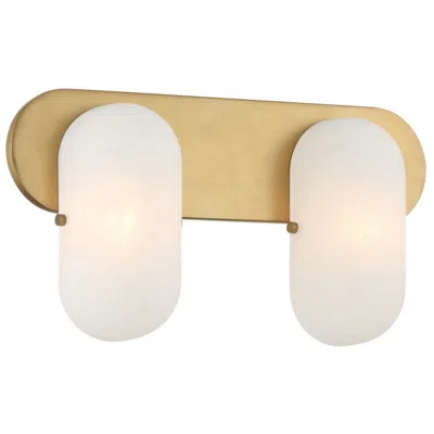 Minka Lavery Heathcote 2-light 16-in Legacy Brass Indoor Vanity Light