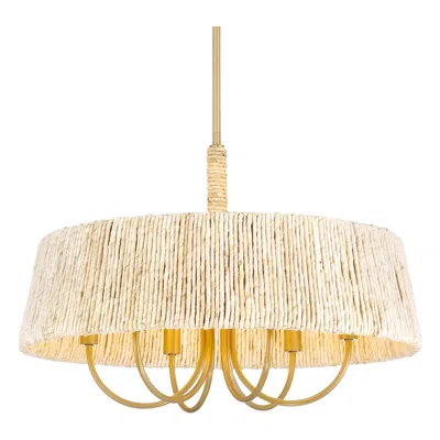 Minka Lavery Hellia 6-light 24-in Legacy Brass Indoor Pending Lighting