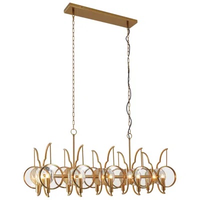 Minka Lavery Into Focus 10-light 46-in Artisan Brass Island Chandelier