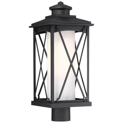 Minka Lavery Lansdale 20 3/4" High Matte Black Outdoor Post Light