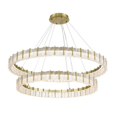 Minka Lavery Led Chandelier In Soft Brass