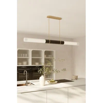 Minka Lavery Linthor 64" Led Linear Chandelier In Brass