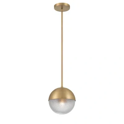Minka Lavery Luniva 8" 1-light Mini Pendant In Brass