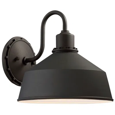 Minka Lavery Mantiel 10" High Black Outdoor Barn Wall Light