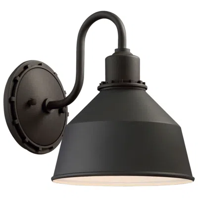 Minka Lavery Mantiel 9 3/4" High Black Outdoor Wall Light
