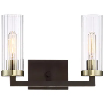 Minka Lavery Minka Ainsley Court 15" Wide Kingston Bronze 2-light Wall Sconce