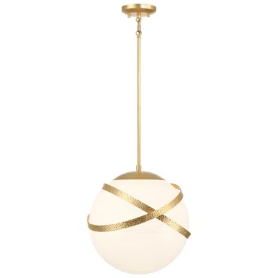 Minka Lavery Minka Batignolles 14"w Spring Gold Leaf Globe Pendant Light