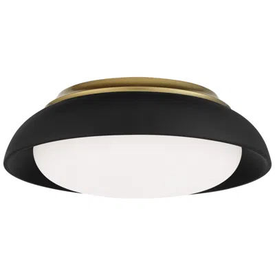 Minka Lavery Minka Boylston 15" Wide Sand Coal And Honey Gold Led Ceiling Light