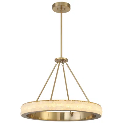 Minka Lavery Minka Divinely 29" Wide Celeste Brass Ring Led Pendant Light
