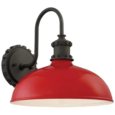 Minka Lavery Minka Escudilla 11 3/4" Red Gloss Modern Industrial Outdoor Wall Light