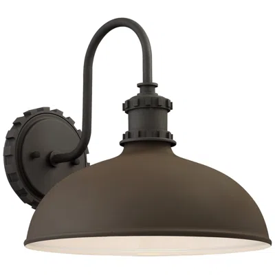 Minka Lavery Minka Escudilla 11 3/4" Textured Bronze Industrial Barn Outdoor Light