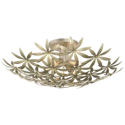 Minka Lavery Minka Flower Child 22" Wide Ambry Gold Flower 4-light Ceiling Light