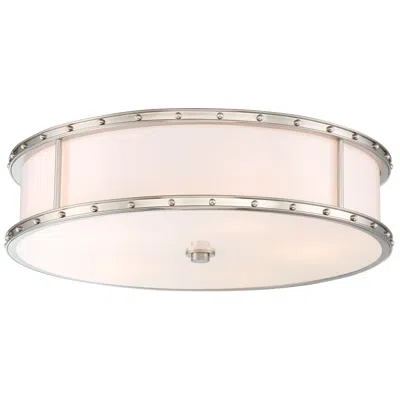 Minka Lavery Minka Flush Mount 20 1/4"w Brushed Nickel Drum Led Ceiling Light