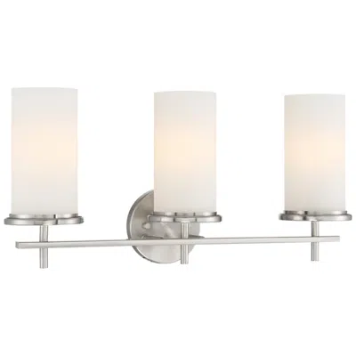 Minka Lavery Minka Haisley 23" Wide Brushed Nickel 3-light Bath Light