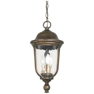 Minka Lavery Minka Havenwood 19 3/4" Tavira Bronze And Silver Outdoor Hanging Light