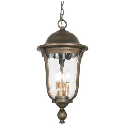 Minka Lavery Minka Havenwood 25 1/4" Tavira Bronze And Silver Outdoor Hanging Light