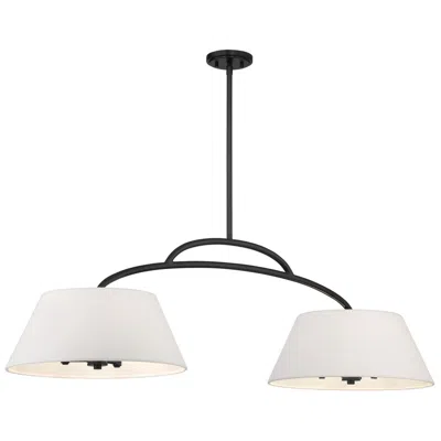Minka Lavery Minka Headington 48" Wide Coal Black 6-light Island Chandelier