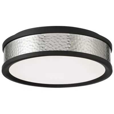 Minka Lavery Minka Lighting 12" Wide Hammered Drum Flush Mount Ceiling Light