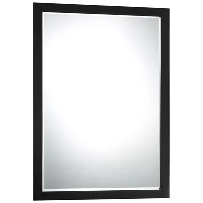 Minka Lavery Minka Paradox 24" X 33" Coal Black Rectangular Wall Mirror