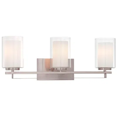 Minka Lavery Minka Parsons Studio 24" Wide Brushed Nickel 3-light Bath Light