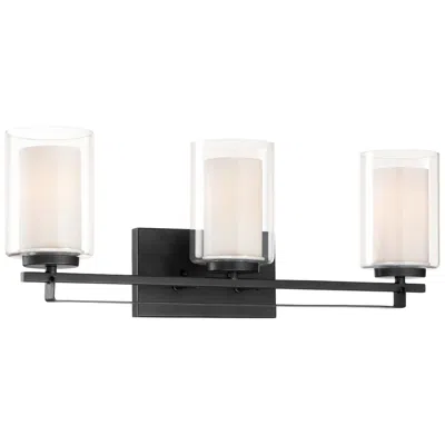 Minka Lavery Minka Parsons Studio 24" Wide Sand Coal 3-light Bath Vanity Light