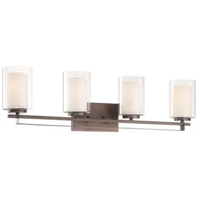 Minka Lavery Minka Parsons Studio 32 1/2"w Smoked Iron 4-light Bath Light