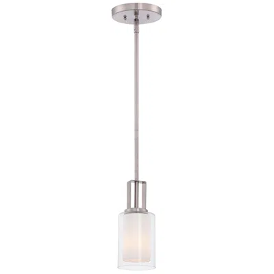 Minka Lavery Minka Parsons Studio 4 1/4" Wide Brushed Nickel And Glass Mini Pendant