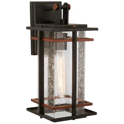 Minka Lavery Minka San Marcos 14 3/4" High Black And Copper Outdoor Wall Light