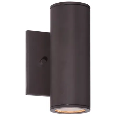 Minka Lavery Minka Skyline 7 3/4" High Modern Led Bronze Outdoor Wall Light