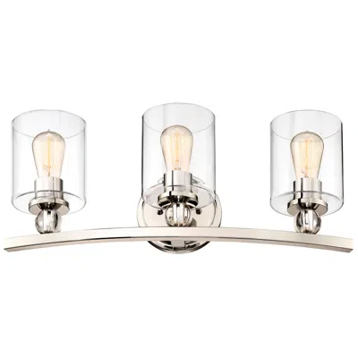 Minka Lavery Minka Studio-5 24" Wide 3-light Polished Nickel Bath Light